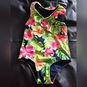 GYMBOREE NEW Tropical Floral Kids Swimsuit Sz 5T